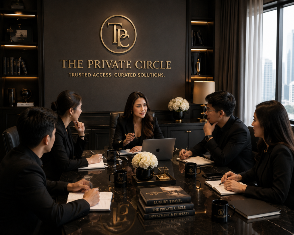 The Private Circle is a curated private network providing trusted lifestyle, business, legal, media, investment, travel, and concierge solutions for a discerning clientele.